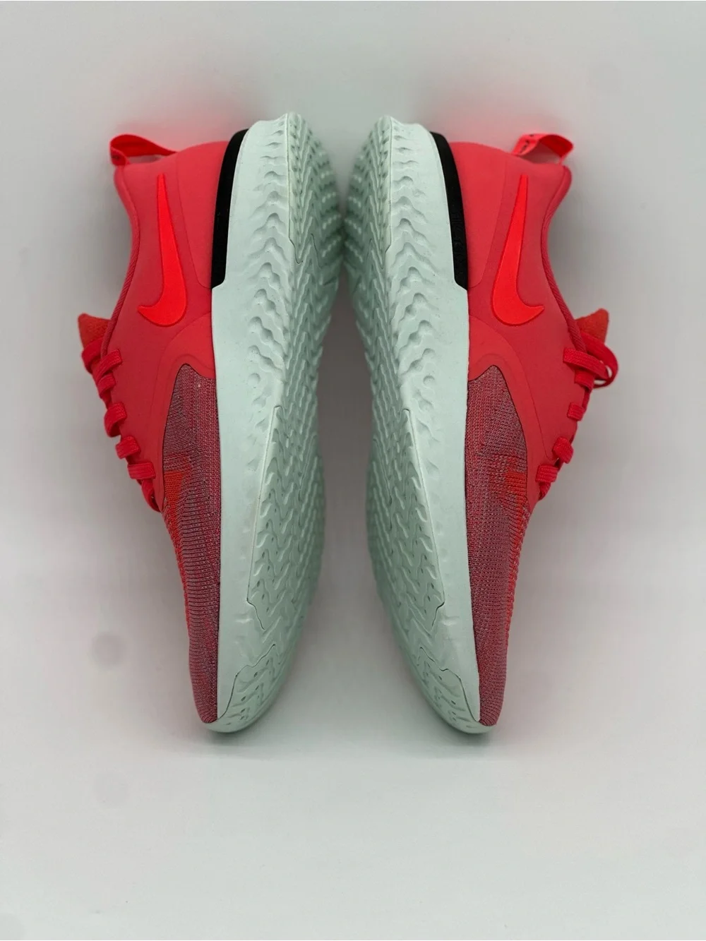 Nike Coral Red and Light Gray Running Sneakers